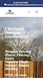 Mobile Screenshot of iwallondfencingcontractors.co.uk